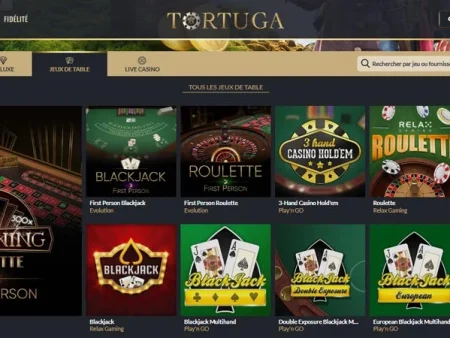Les jeux de roulette sur Tortuga casino