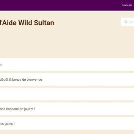 Comment Contacter Wild Sultan Casino ?